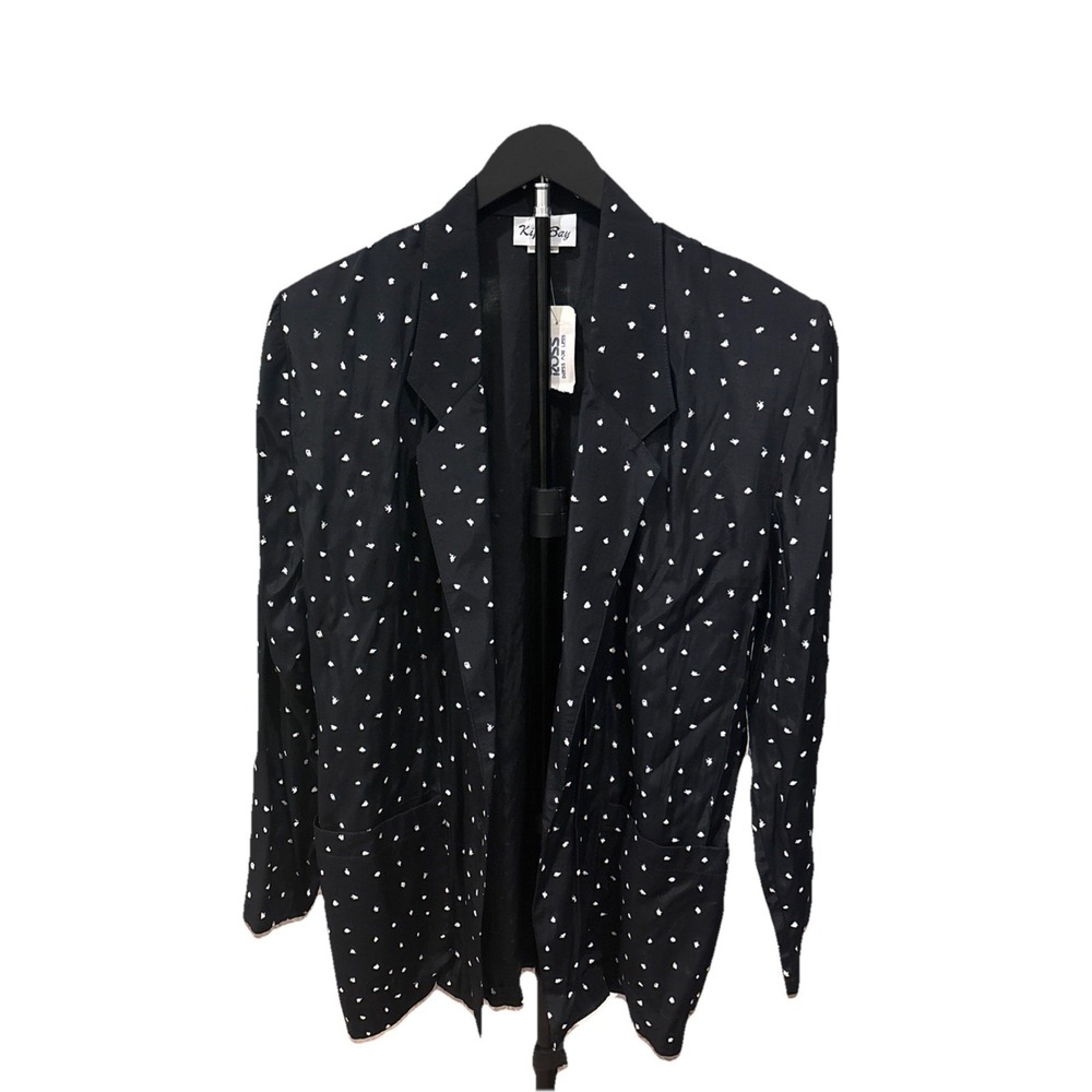 New Vintage Kips Bay Womens Jacket Blazer Polka Dot Union Made SIZE M
